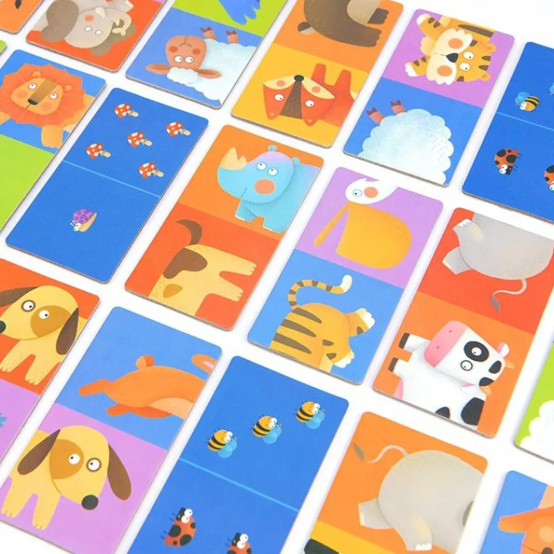 Mideer Domino De Animales Reversible - ^ Dominos, Loto Et Memory