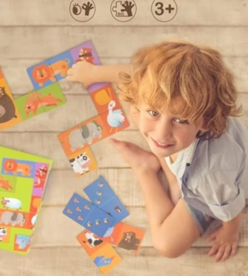 Mideer Domino De Animales Reversible - ^ Dominos, Loto Et Memory