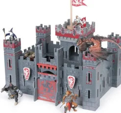 Papo El Fantastico Castillo Rojo Y Gris - ^ El Mundo De Los Caballeros Y Los Piratas