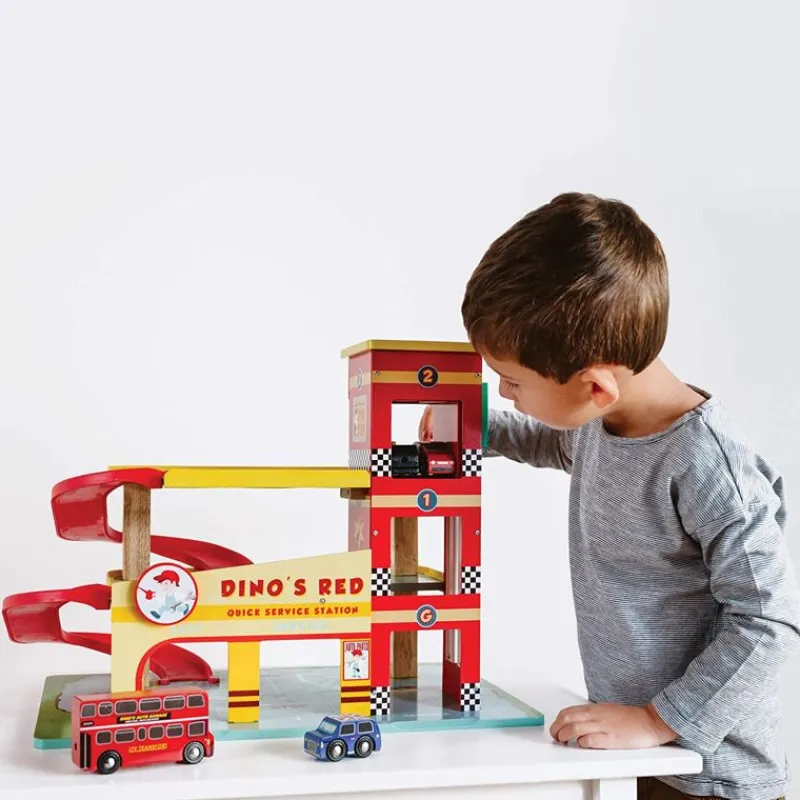 Le Toy Van El Garaje De Dino - ^ Circuitos Routiers, Garajes, Estaciones-Servicios...