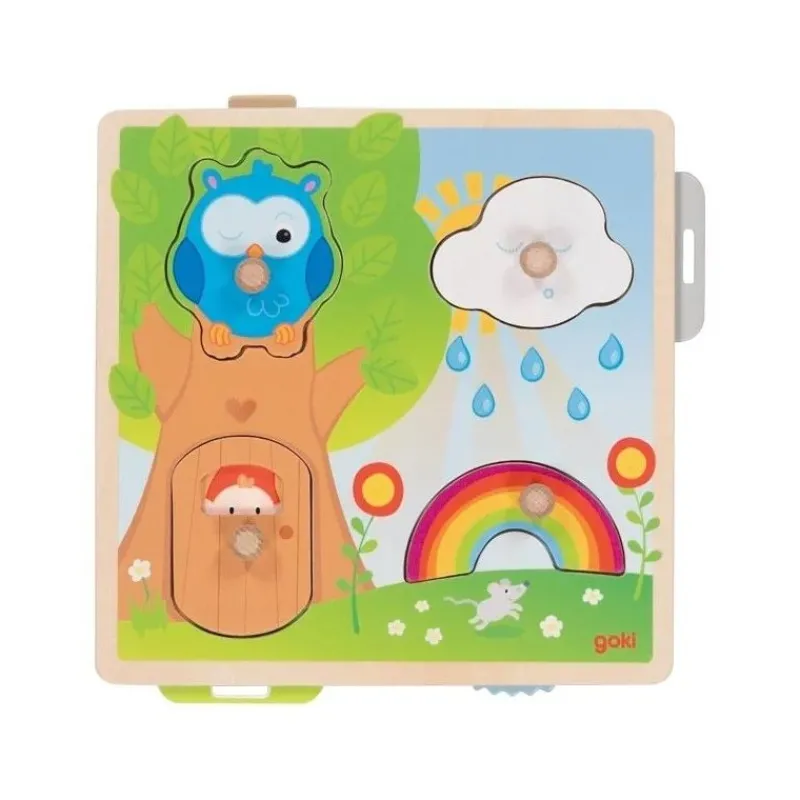 Goki Encaje Con Dibujos Escondidos - Buho - ^ Puzzles Para Niños