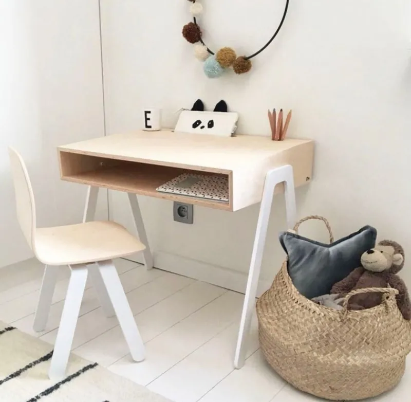 In2wood Escritorio Para Niños De 6 A 10 Anos - Blanco - ^ Escritorios, Mesas Y Sillas