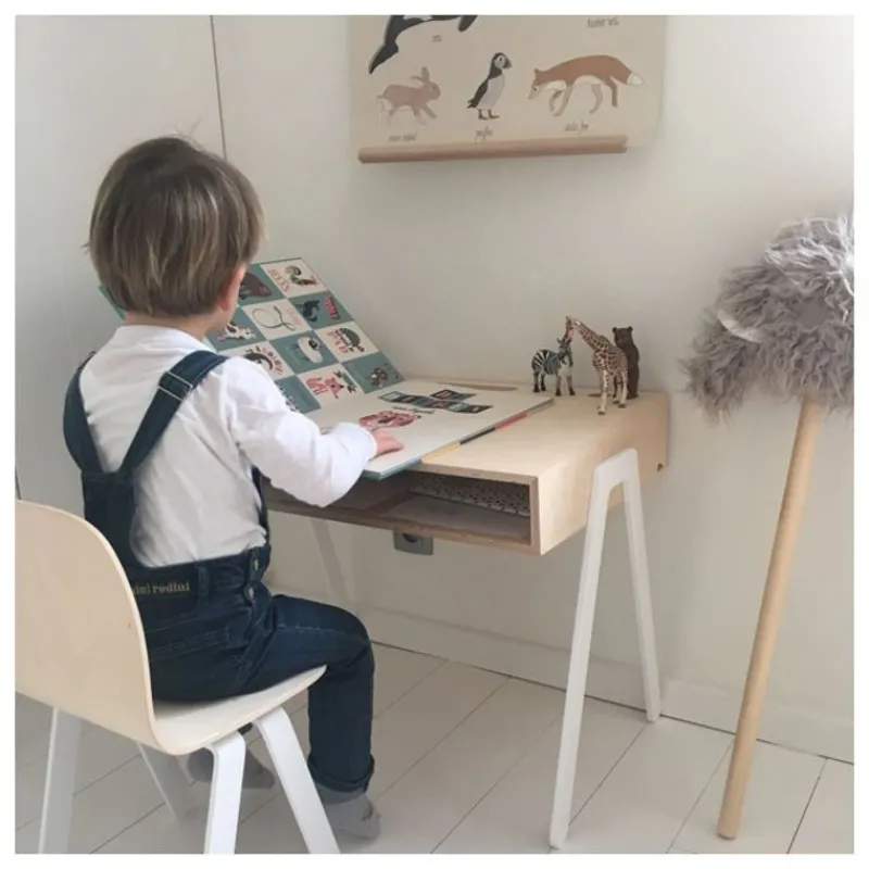 In2wood Escritorio Para Niños De 6 A 10 Anos - Blanco - ^ Escritorios, Mesas Y Sillas