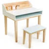 Tender Leaf Toys Escritorio Y Silla Para Niños De Contrachapado Y Madera De Hevea - ^ Escritorios, Mesas Y Sillas
