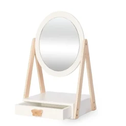 ByAstrup Espejo De Mesa De Madera - ^ Relojes Despertadores, Marcos De Fotos, Medidores De Altura, Espejos...