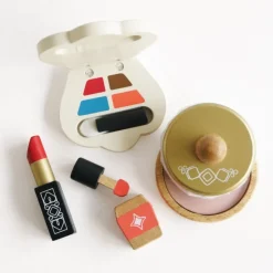 Le Toy Van Estuche De Belleza De Tela Con Accesorios De Madera - ^ Abalorios Y Joyas