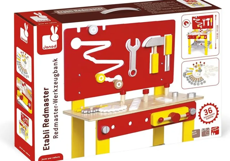 Janod Etabli Redmaster - ^ Bancos De Trabajo, Cajas De Herramientas, Bricolaje...