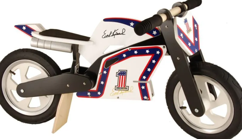 Kiddimoto Evel Knievel Moto Scooter - ^ Draisiennes Y Bicicletas De Madera