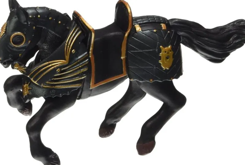 Papo Figura Caballo De Caballero Con Armadura Negra ^ Mundo De Fantasía