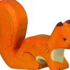 Holztiger Figura De Ardilla Roja - ^ Animales Salvajes