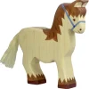 Holztiger Figura De Caballo De Tiro - ^ Caballos