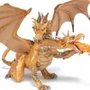 Papo Figura De Dragon De Dos Cabezas De Oro - ^ Mundo De Fantasía