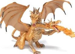 Papo Figura De Dragon De Dos Cabezas De Oro - ^ Mundo De Fantasía