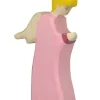 Holztiger Figura De Nacimiento De Navidad - Angel De Pie Rosa - ^ Cuentos Y Leyendas