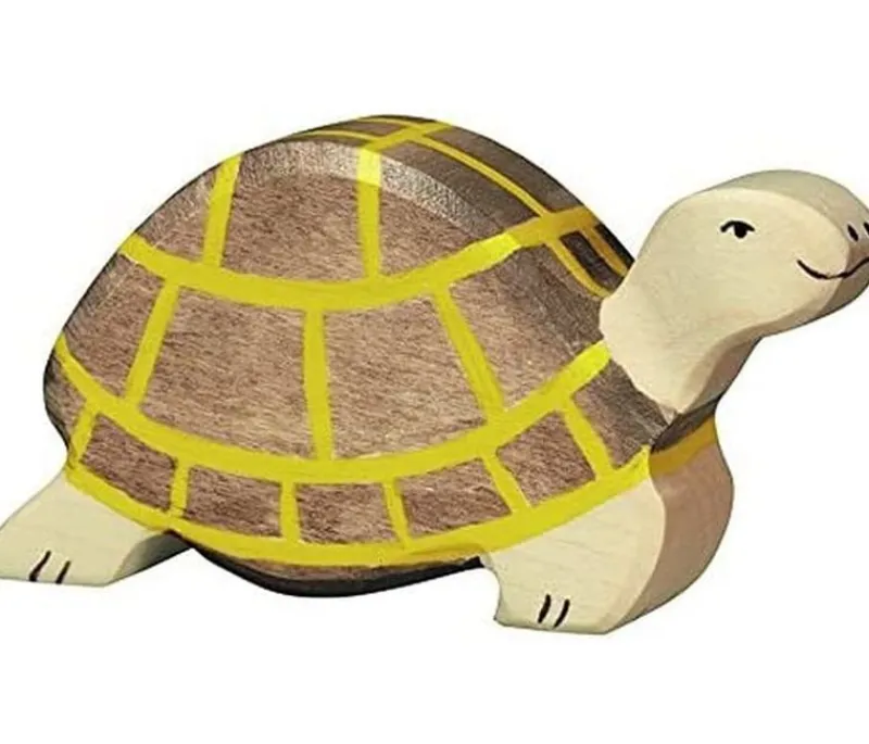 Holztiger Figura De Tortuga - ^ Animales Salvajes