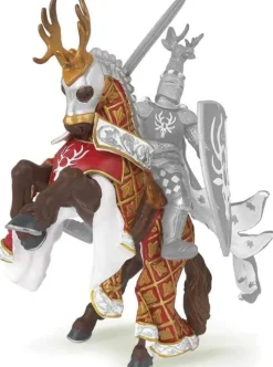 Papo Figura Del Caballo Del Maestro De Armas Con Escudo De Ciervo - ^ Caballeros