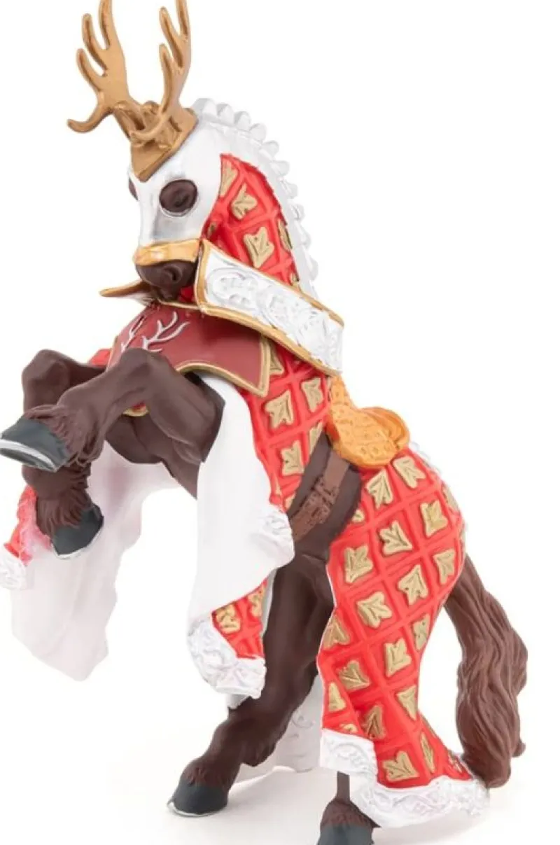 Papo Figura Del Caballo Del Maestro De Armas Con Escudo De Ciervo - ^ Caballeros