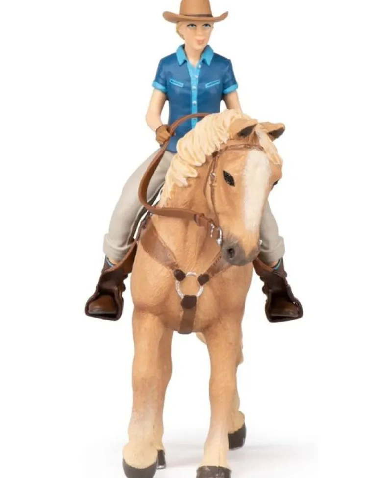 Papo Figura Del Caballo Occidental Y Su Jinete - ^ Caballos