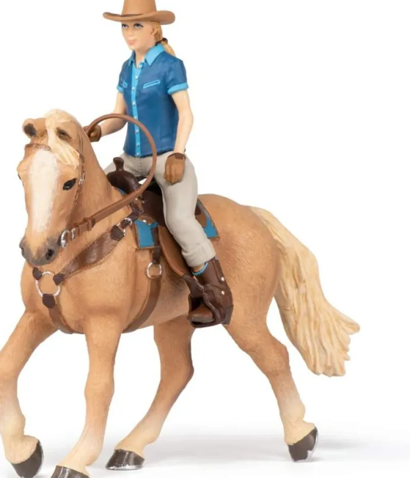 Papo Figura Del Caballo Occidental Y Su Jinete - ^ Caballos