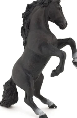 Papo Figura Del Caballo Rampante Negro - ^ Caballos