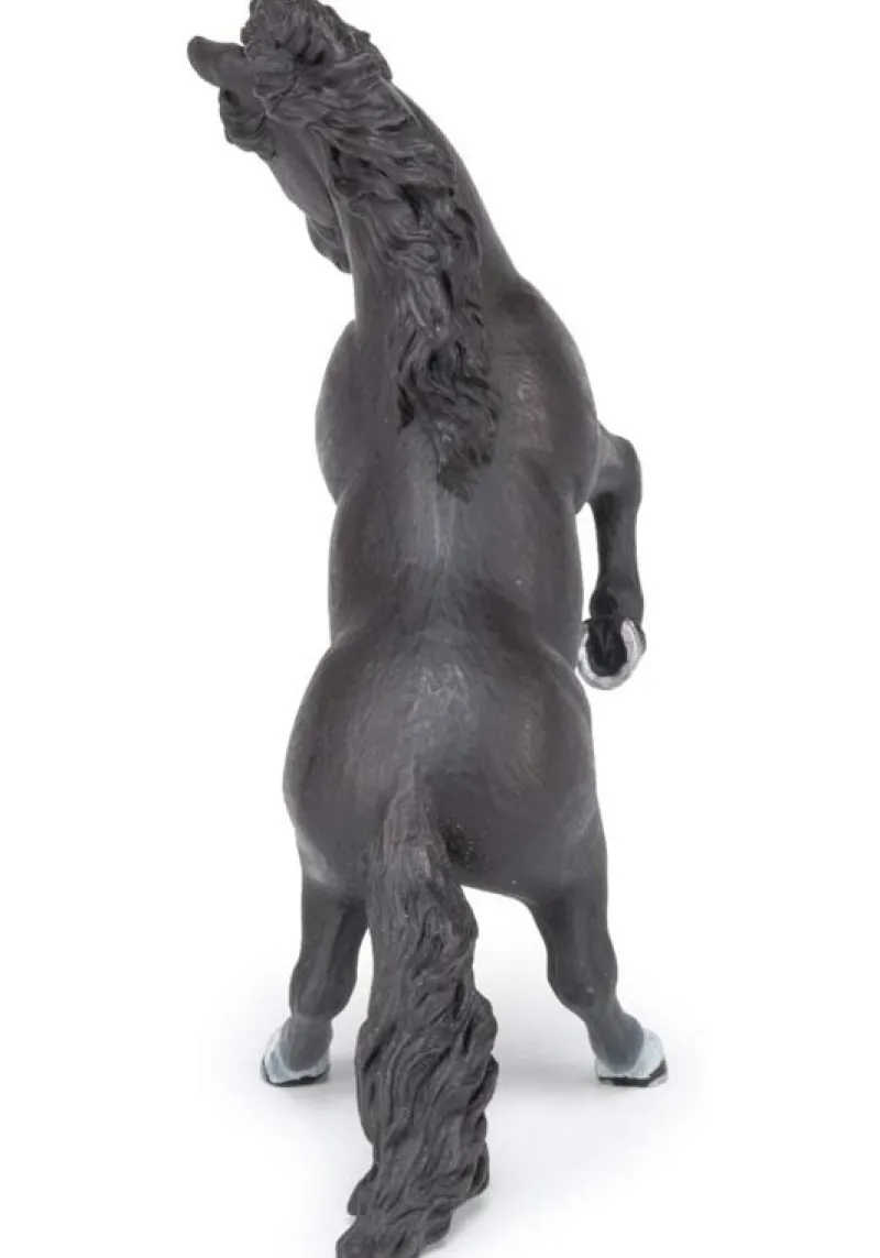 Papo Figura Del Caballo Rampante Negro - ^ Caballos