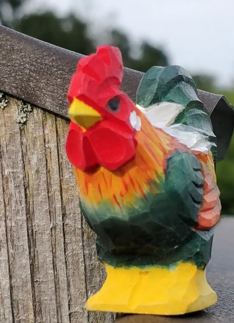 Wudimals Figura Gallo En Madera - ^ Animales De Granja