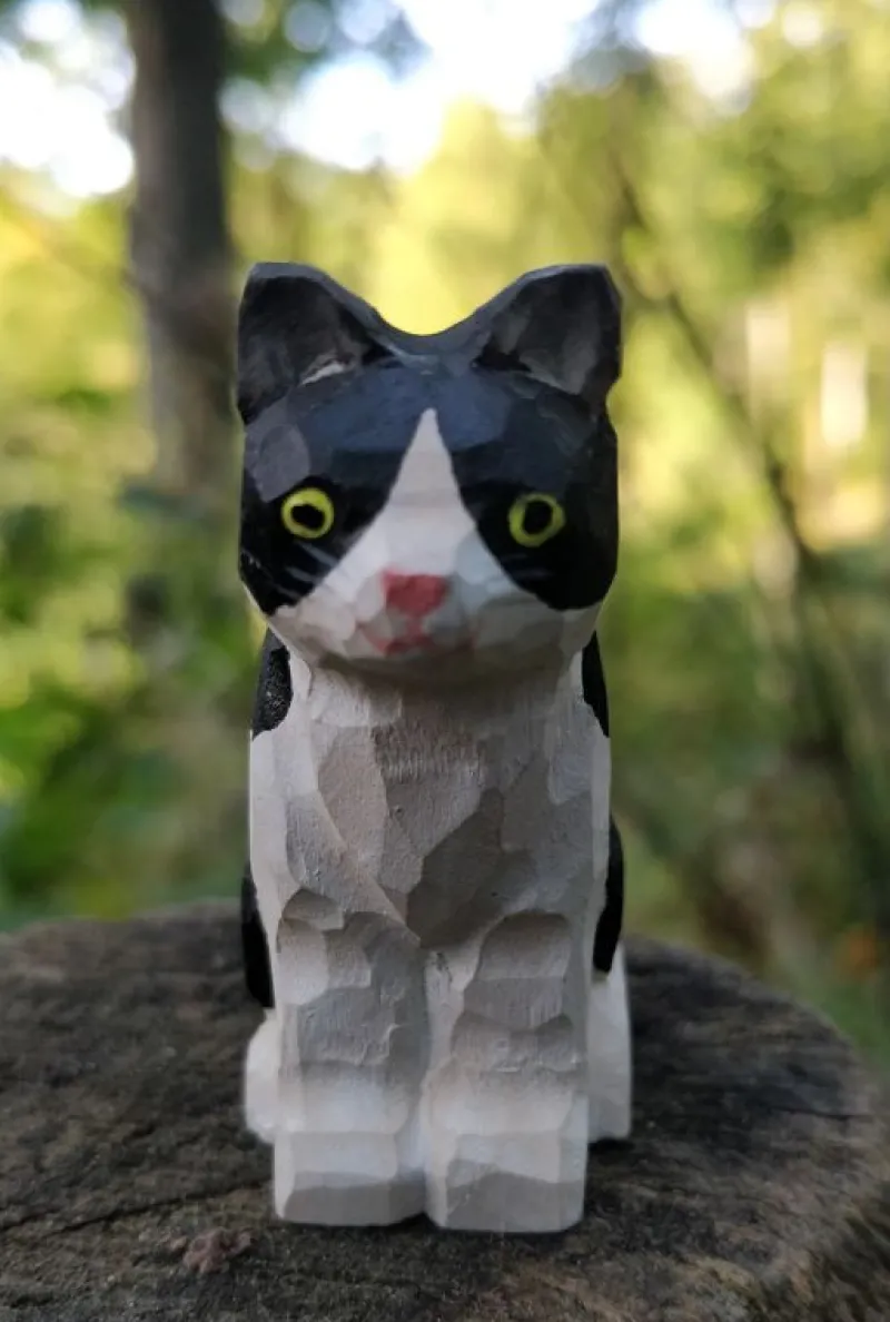 Wudimals Figura Gato En Madera - ^ Perros Y Gatos