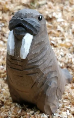 Wudimals Figura Morsa En Madera - ^ Animales Marinos