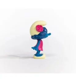 Schleich Figura Pitufina Con Flor - ^ Héroes De Cómic Y Dibujos Animados