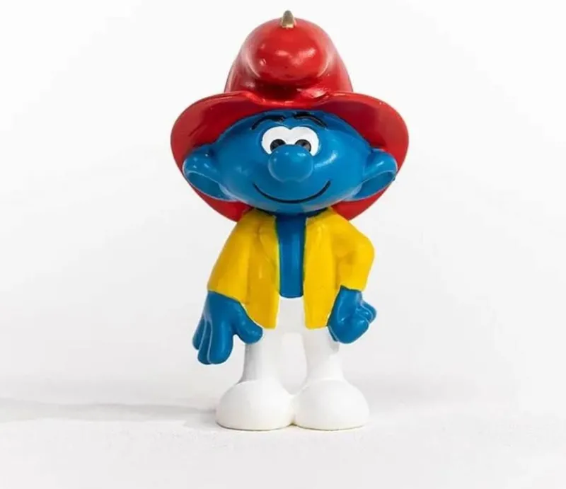 Schleich Figura Pitufo Bombero - ^ Héroes De Cómic Y Dibujos Animados