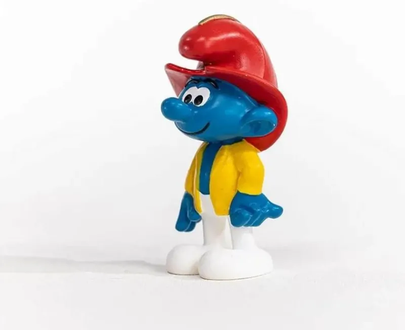 Schleich Figura Pitufo Bombero - ^ Héroes De Cómic Y Dibujos Animados