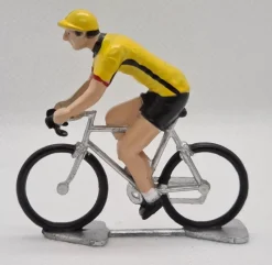 Fonderie Roger Figurilla Ciclista R Maillot Amarillo Con Ribetes Negros - ^ Ciclistas En Miniatura