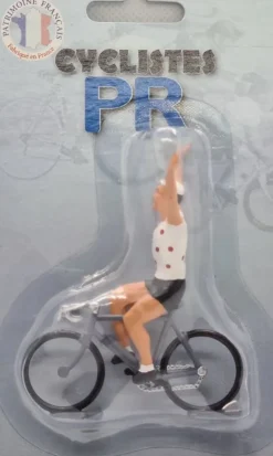Fonderie Roger Figurita Ciclista D Ganador Maillot De Lunares - ^ Ciclistas En Miniatura