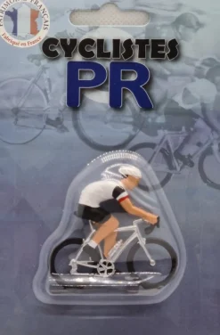Fonderie Roger Figurita Ciclista M Maillot Blanco Con Mangas Azul Blanco Rojo - ^ Ciclistas En Miniatura