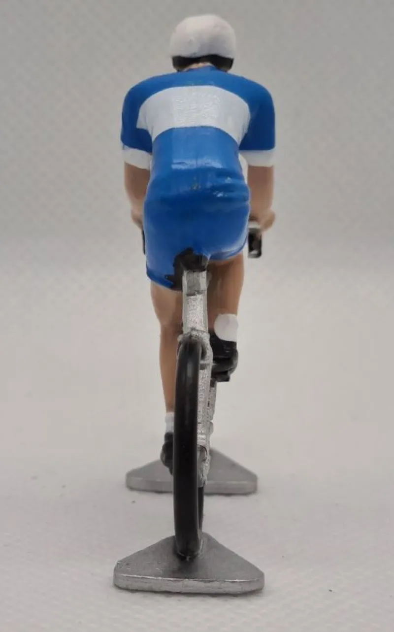 Fonderie Roger Figurita Ciclista R Maillot Azul Y Blanco - ^ Ciclistas En Miniatura