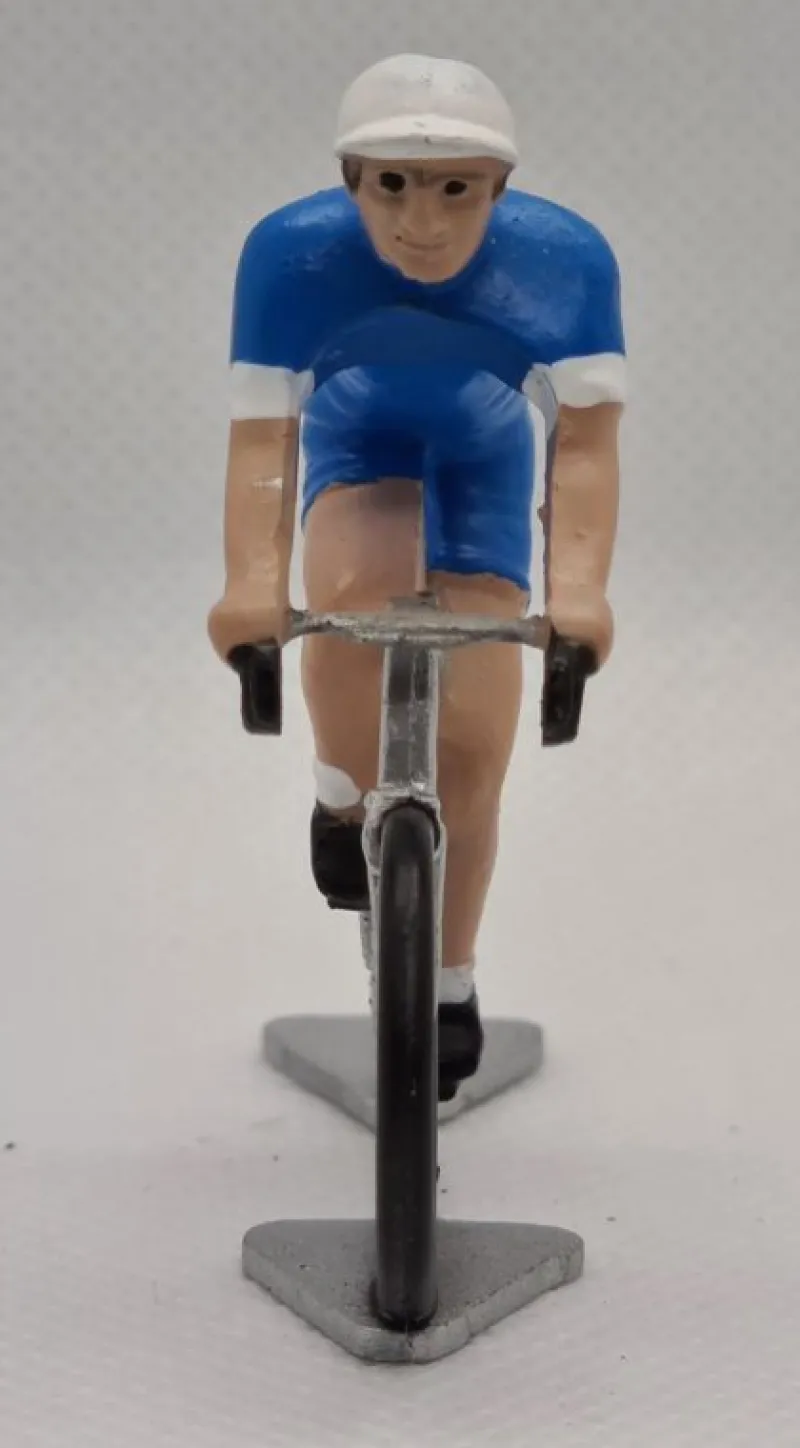 Fonderie Roger Figurita Ciclista R Maillot Azul Y Blanco - ^ Ciclistas En Miniatura