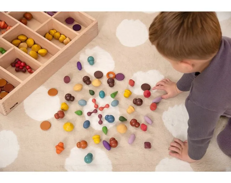 TickiT Formas De Madera De Colores 168 Piezas - ^ Juegos Montessori