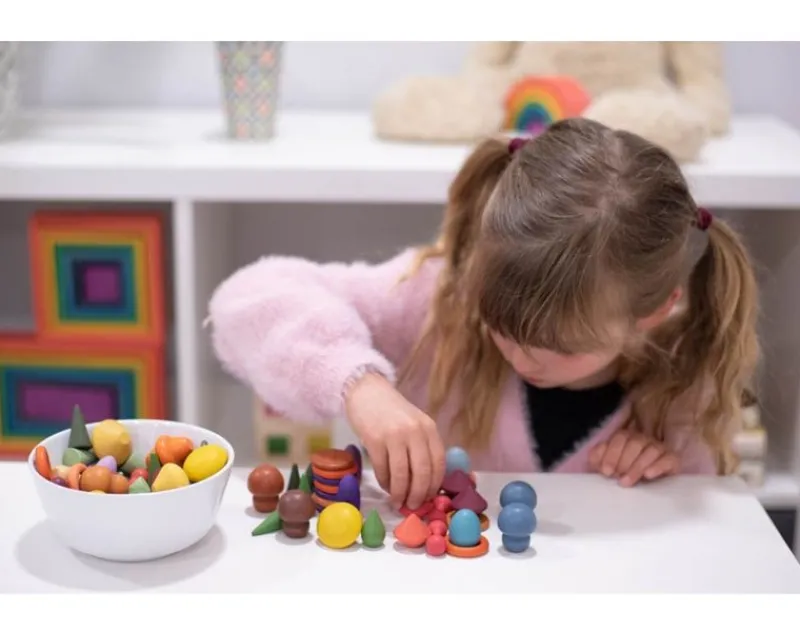 TickiT Formas De Madera De Colores 168 Piezas - ^ Juegos Montessori