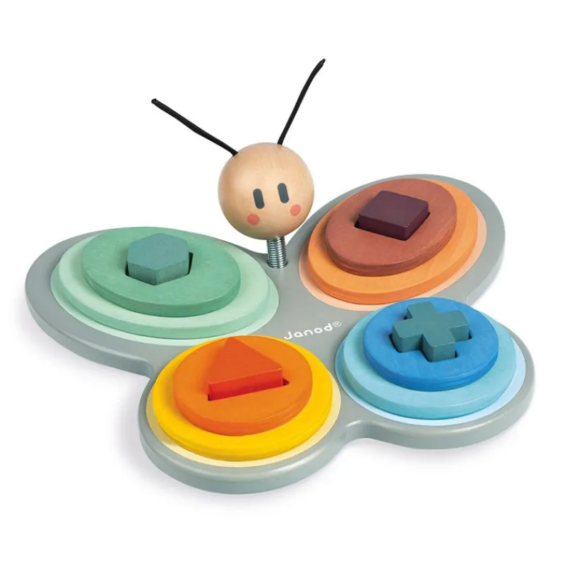 Janod Formas De Mariposa Sweet Cocoon - ^ Juguetes Para El Aprendizaje Temprano Y La Motricidad
