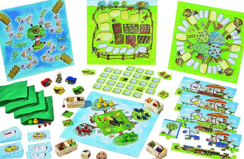 Haba Gran Coleccion De Juegos El Huerto - ^ Dominos, Loto Et Memory