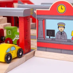 Bigjigs Toys Gran Estacion Central - ^ Estaciones De Ferrocarril, Puentes Y Edificios De La Brio