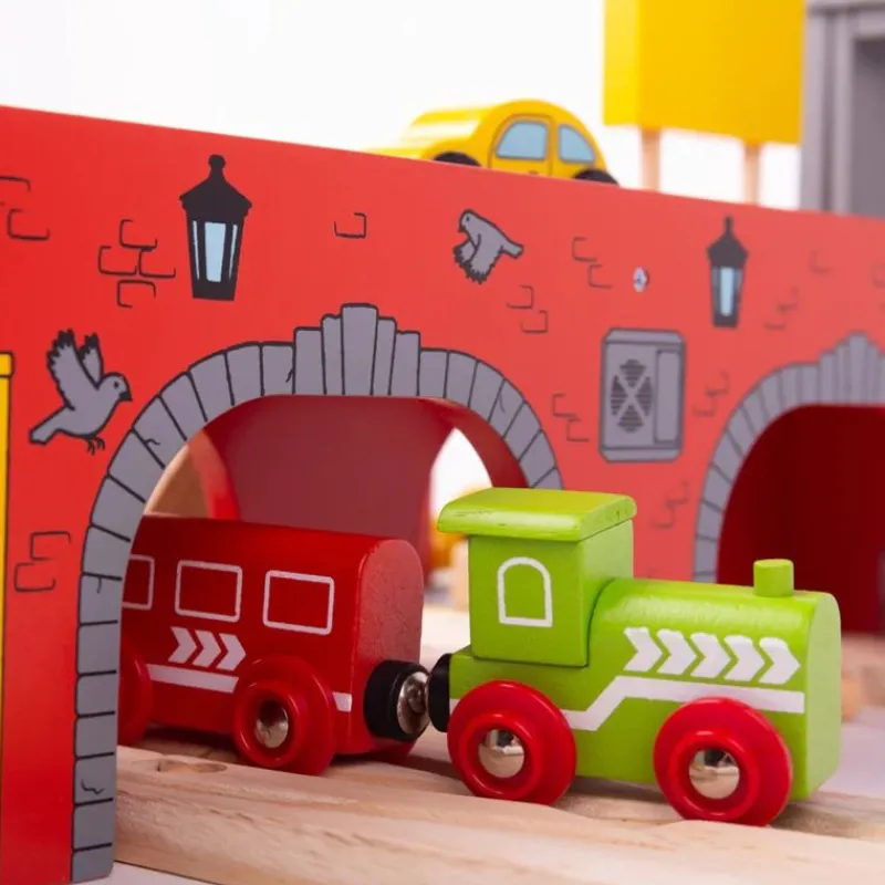 Bigjigs Toys Gran Estacion Central - ^ Estaciones De Ferrocarril, Puentes Y Edificios De La Brio