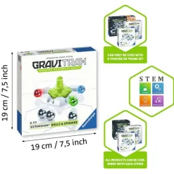 Ravensburger Gravitrax - Balls & Spinner Blanco Gris ^ Circuitos Y Toboganes De Bolas
