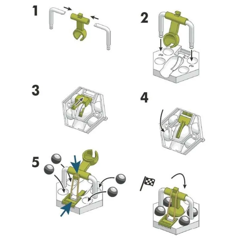 Ravensburger Gravitrax - Catapulta Blanco Gris ^ Circuitos Y Toboganes De Bolas