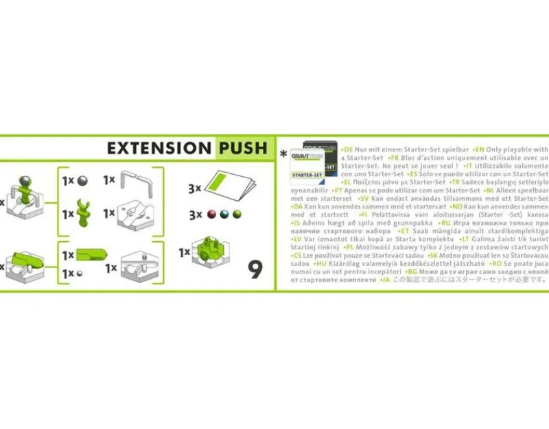 Ravensburger Gravitrax - Extension Push Blanco Gris ^ Circuitos Y Toboganes De Bolas