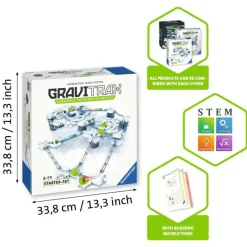 Ravensburger Gravitrax - Set De Iniciacion Blanco Gris ^ Circuitos Y Toboganes De Bolas