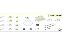 Ravensburger Gravitrax - Set De Iniciacion Blanco Gris ^ Circuitos Y Toboganes De Bolas