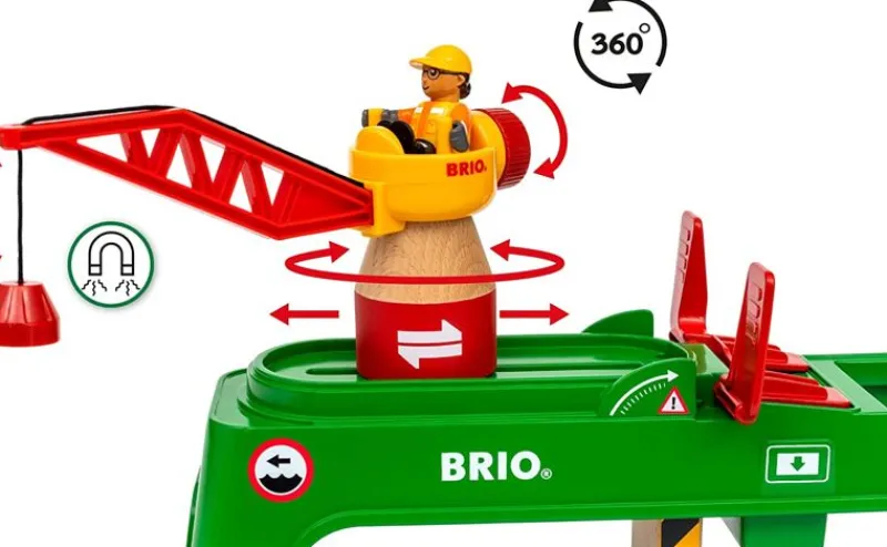 Brio Grua De Carga De Doble Via - ^ Estaciones De Ferrocarril, Puentes Y Edificios De La Brio
