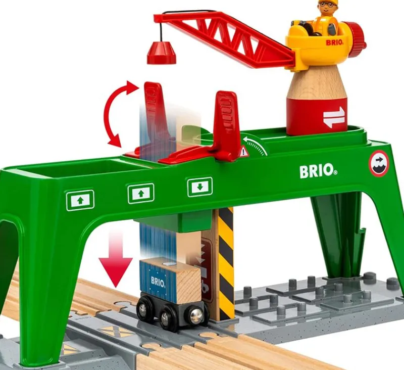 Brio Grua De Carga De Doble Via - ^ Estaciones De Ferrocarril, Puentes Y Edificios De La Brio
