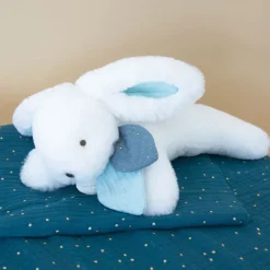 Doudou et Compagnie Happy Pop Lapin Pompon Paon - ^ Doudous